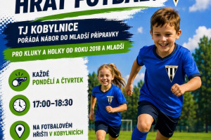 TJ Kobylnice pořádá nábor mladší fotbalové přípravky