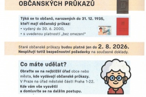 Konec platnosti starých občanských průkazů