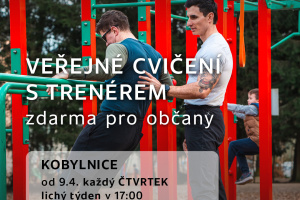 Cvičení s trenérem na venkovní posilovně 9.4.2026