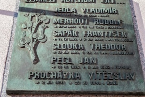 jan pecl 1895 - pamětní deska šlapanice