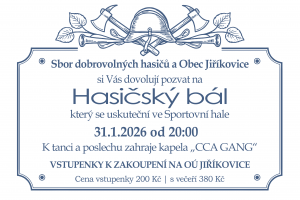Hasičský bál 31.1.2026