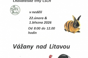 Tradiční vážanský jarmark 22.2. a 1.3.2026