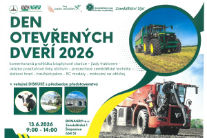 Den otevřených dveří Bonagro 13.6.2026