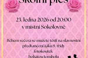 Školní ples ZŠ Sokolnice 23.1.2026