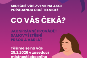 Obec Telnice vás zve na přednášku