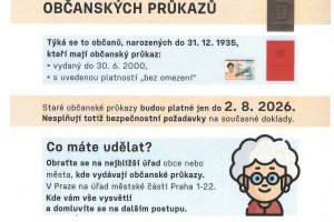 Konec platnosti starých občanských průkazů