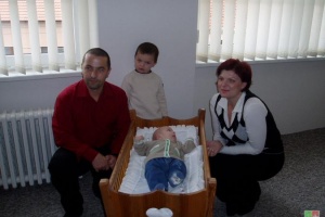 rodinka Smetanová se synem Vojtíškem